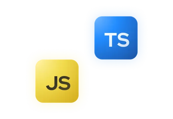 Codes are both in TypeScript or JavaScript