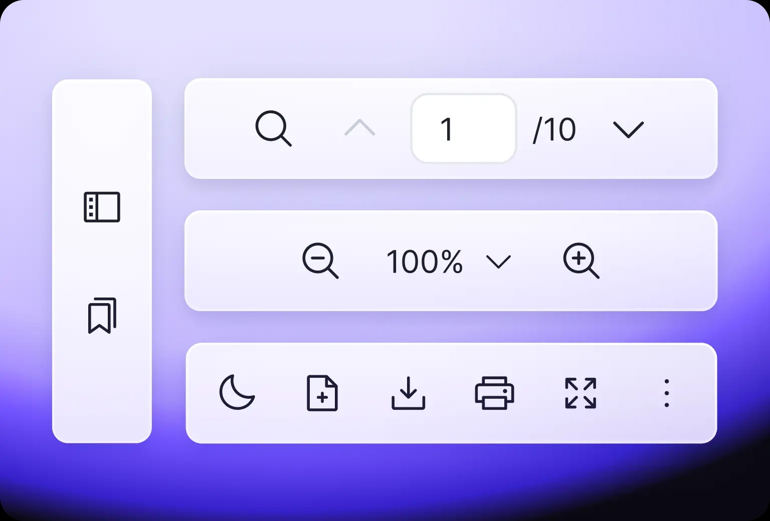 Vue.js developers can show or hide tools from the top bar and sidebar