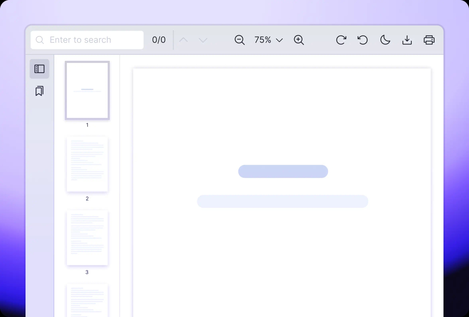 Vue.js developers are able to customize tools on the top bar of Vue PDF Viewer