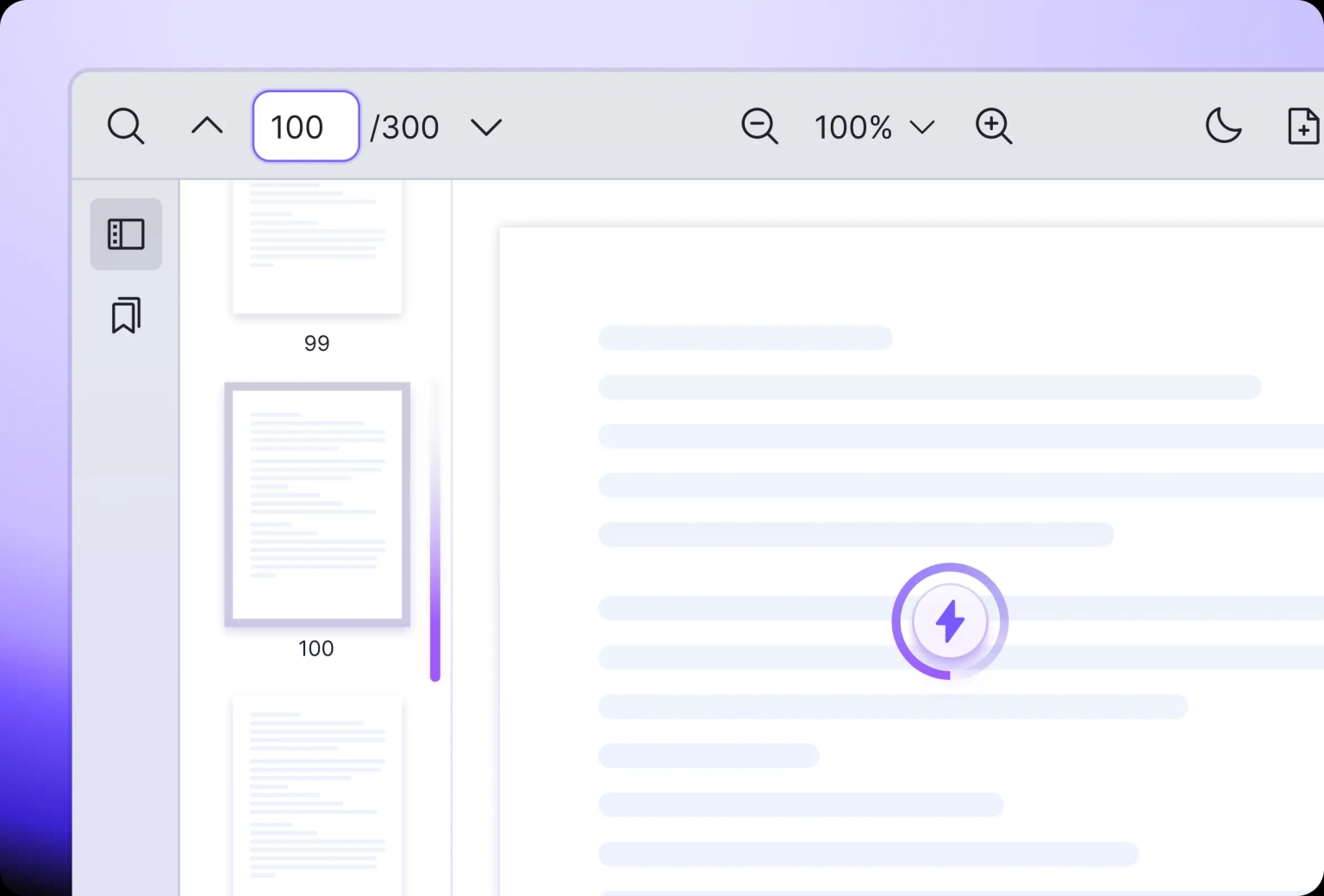 Vue PDF Viewer is optimized to handle a large PDF document effectively