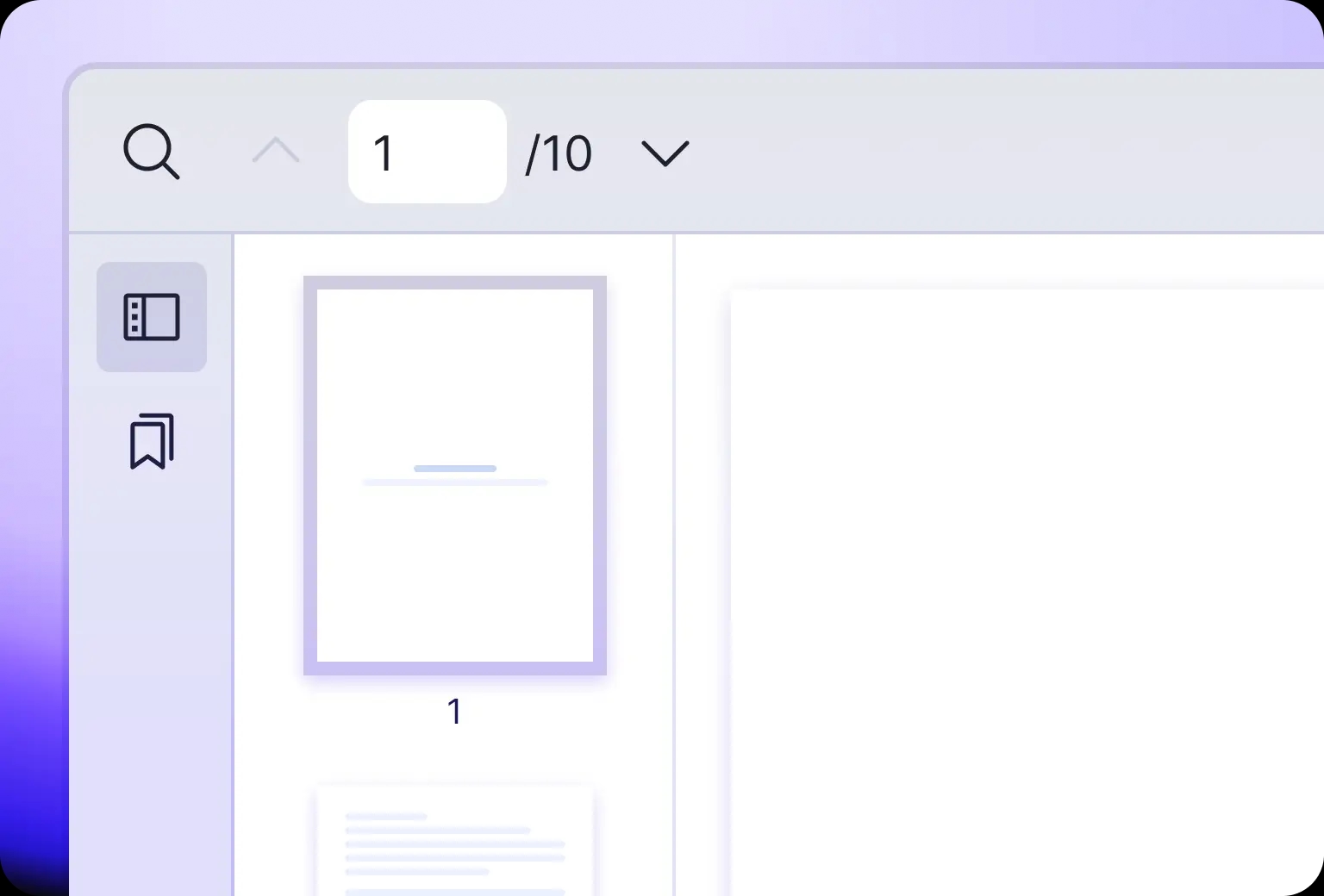 Users can navigate in the PDF document with thumbnail feature via Vue PDF Viewer
