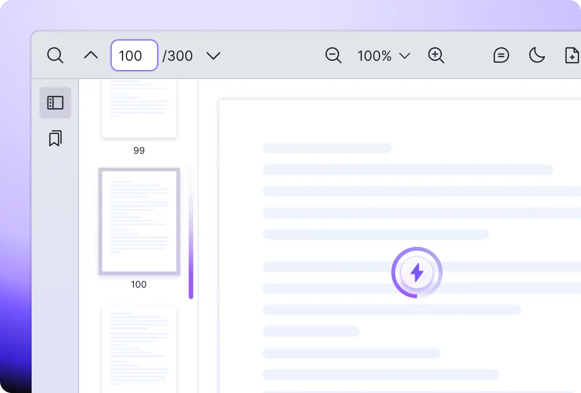 Vue PDF Viewer virtual scroll rendering a large multi-page PDF document with fast scrolling and low memory use