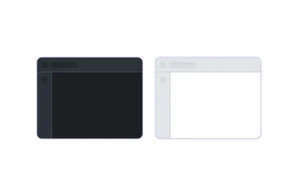 Vue PDF Viewer shown with dark and light themes
