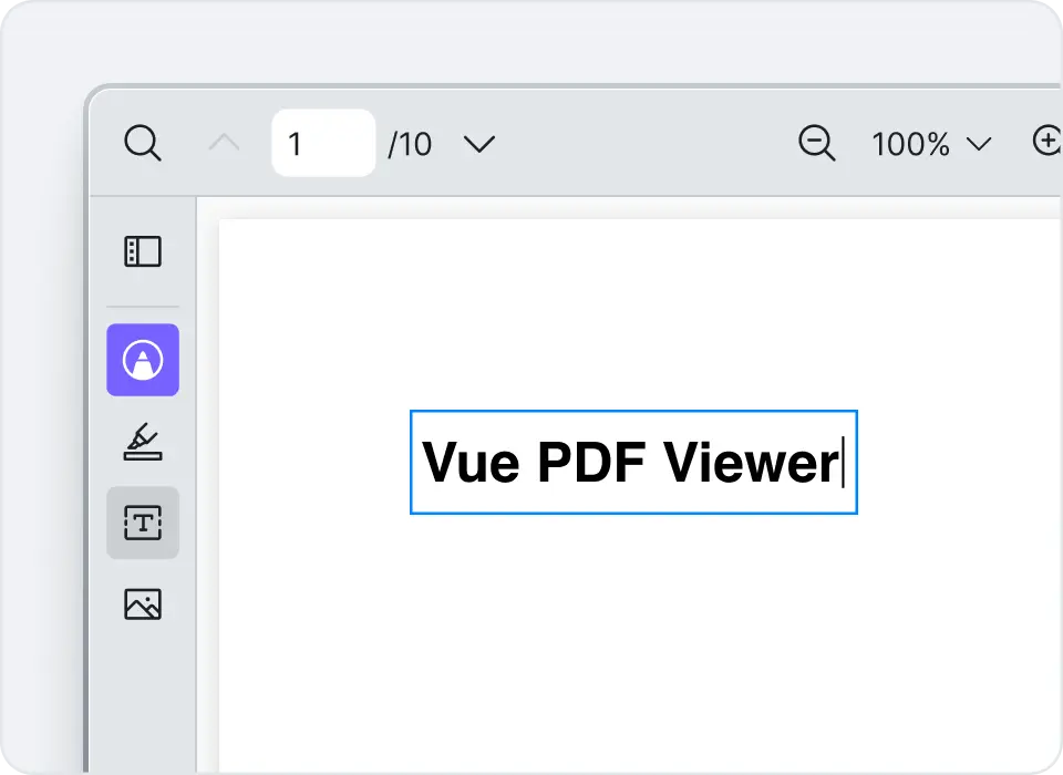 Editable free text box placed inside a PDF document