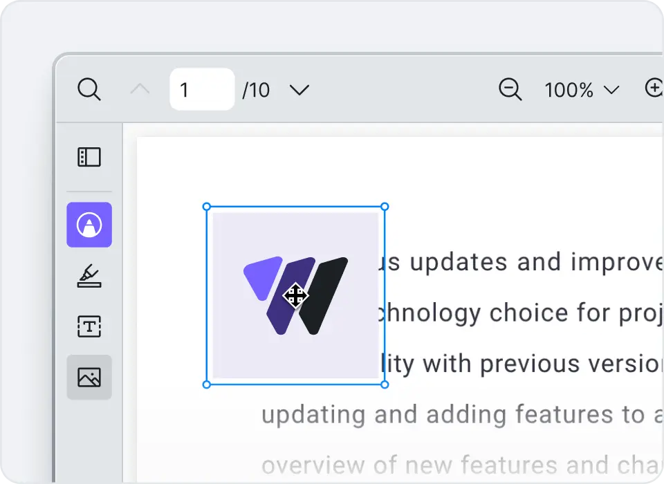 Image overlay annotation placed on a PDF page