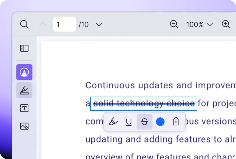 Vue PDF Viewer free text annotation adding editable inline text directly onto a PDF document page