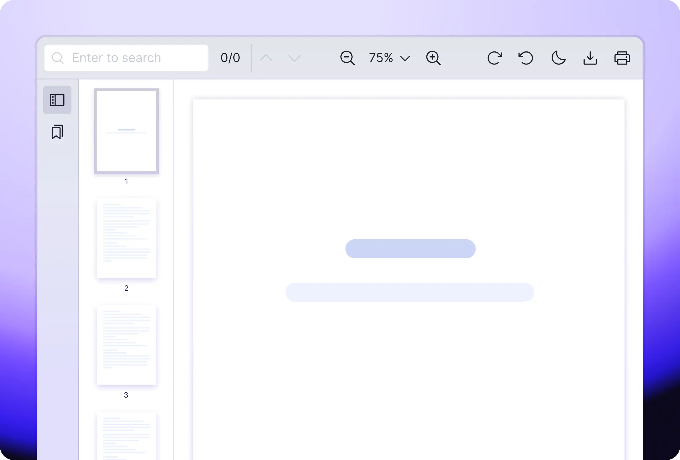 Vue PDF Viewer customizable top bar with toolbar buttons that Vue developers can rearrange or hide