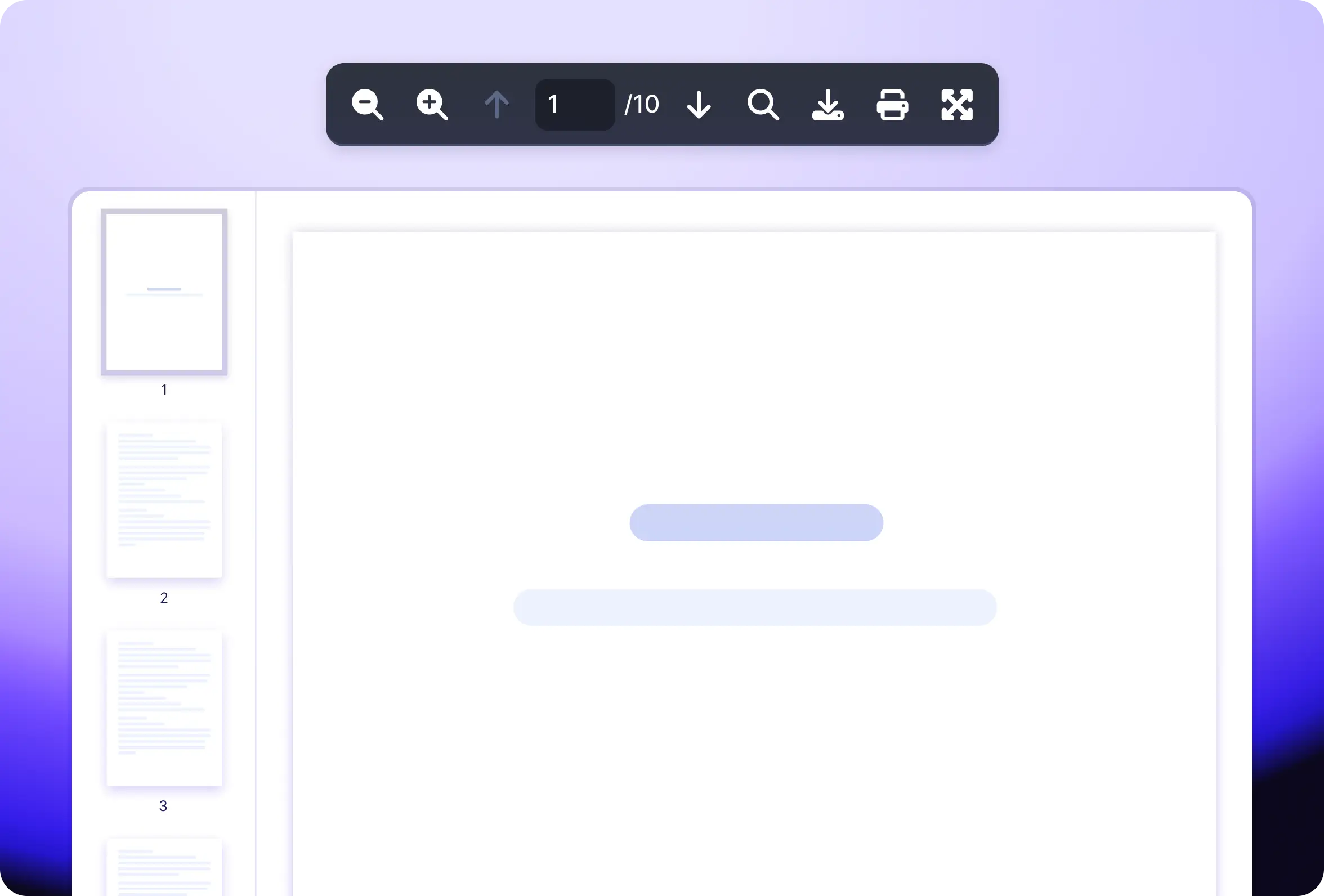 Vue PDF component Instance API powering a custom external toolbar separated from the built-in viewer layout